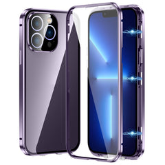 Magnetic Double-buckle HD Tempered Glass Phone Case, For iPhone 15, For iPhone 13 Pro Max, For iPhone 13 Pro, For iPhone 13