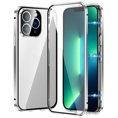 Magnetic Double-buckle HD Tempered Glass Phone Case, For iPhone 15, For iPhone 13 Pro Max, For iPhone 13 Pro, For iPhone 13
