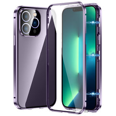 Magnetic Double-buckle HD Tempered Glass Phone Case, For iPhone 15, For iPhone 13 Pro Max, For iPhone 13 Pro, For iPhone 13