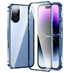 Magnetic Double-buckle HD Tempered Glass Phone Case, For iPhone 16, For iPhone 15 Pro Max, For iPhone 15 Pro, For iPhone 15 Plus