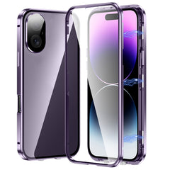Magnetic Double-buckle HD Tempered Glass Phone Case, For iPhone 16, For iPhone 15 Pro Max, For iPhone 15 Pro, For iPhone 15 Plus