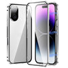 Magnetic Double-buckle HD Tempered Glass Phone Case, For iPhone 16 Pro Max, For iPhone 16 Pro, For iPhone 16 Plus, For iPhone 16, For iPhone 15 Pro Max, For iPhone 15 Pro