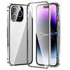 Magnetic Double-buckle HD Tempered Glass Phone Case, For iPhone 16 Pro Max, For iPhone 16 Pro, For iPhone 16 Plus, For iPhone 16, For iPhone 15 Pro Max, For iPhone 15 Pro