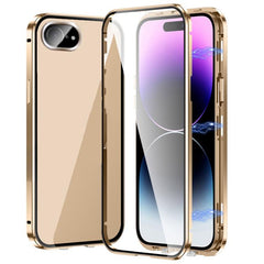 Magnetic Double-buckle HD Tempered Glass Phone Case, For iPhone 16e, For iPhone 16 Pro Max, For iPhone 16 Pro, For iPhone 16 Plus