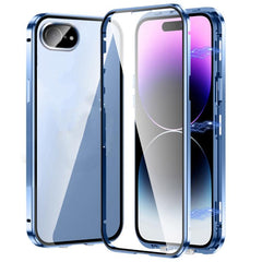 Magnetic Double-buckle HD Tempered Glass Phone Case, For iPhone 16e, For iPhone 16 Pro Max, For iPhone 16 Pro, For iPhone 16 Plus