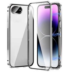 Magnetic Double-buckle HD Tempered Glass Phone Case, For iPhone 16e, For iPhone 16 Pro Max, For iPhone 16 Pro, For iPhone 16 Plus