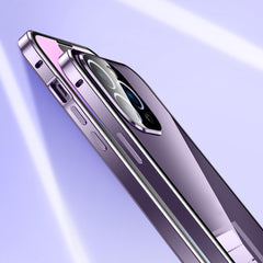 Magnetic Double-buckle HD Tempered Glass Phone Case, For iPhone 16, For iPhone 15 Pro Max, For iPhone 15 Pro, For iPhone 15 Plus