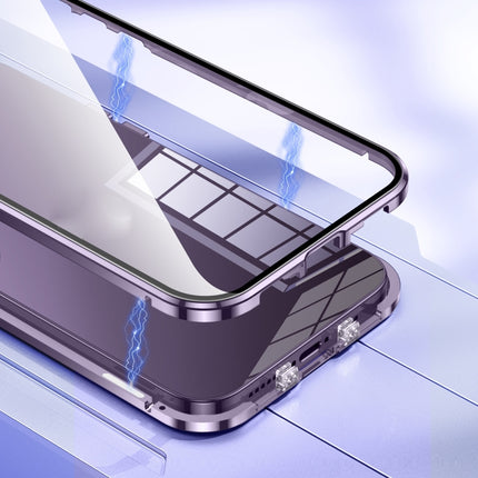 Magnetic Double-buckle HD Tempered Glass Phone Case, For iPhone 16 Plus, For iPhone 16, For iPhone 15 Pro Max, For iPhone 15 Pro
