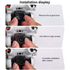 For DJI Mini 4 Pro STARTRC Drone Lens Filter, ND16/64/256, Adjustable CPL, Adjustable UV, CPL ND8/16/32/64/256, CPL UV ND8/16/32/64