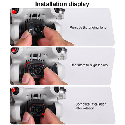 For DJI Mini 4 Pro STARTRC Drone Lens Filter, ND16/64/256, Adjustable CPL, Adjustable UV, CPL ND8/16/32/64/256, CPL UV ND8/16/32/64