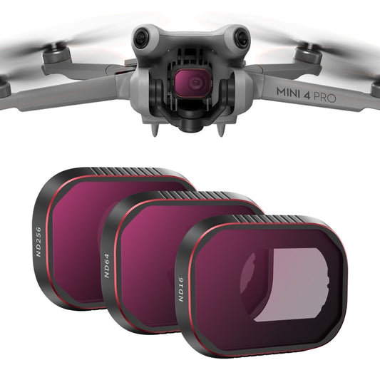 For DJI Mini 4 Pro STARTRC Drone Lens Filter, ND16/64/256, Adjustable CPL, Adjustable UV, CPL ND8/16/32/64/256, CPL UV ND8/16/32/64