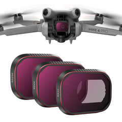 For DJI Mini 4 Pro STARTRC Drone Lens Filter, ND16/64/256, Adjustable CPL, Adjustable UV, CPL ND8/16/32/64/256, CPL UV ND8/16/32/64