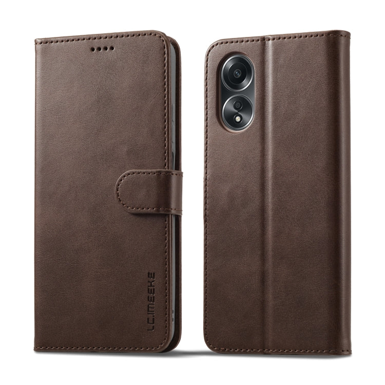 LC.IMEEKE Calf Texture Horizontal Flip Leather Case, For OPPO A58 4G / A98 5G / F23 5G, For OPPO A78 4G