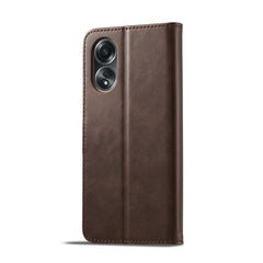LC.IMEEKE Calf Texture Horizontal Flip Leather Case, For OPPO A58 4G / A98 5G / F23 5G, For OPPO A78 4G