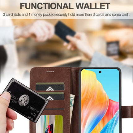 LC.IMEEKE Calf Texture Horizontal Flip Leather Case