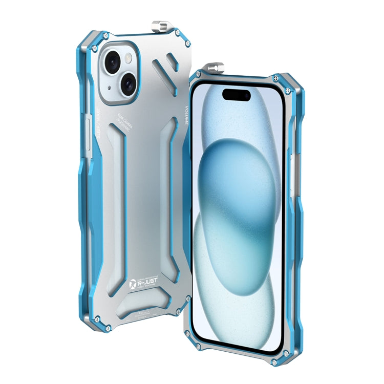 R-JUST RJ17 Shockproof Armor Metal Phone Case, For iPhone 15 Pro Max, For iPhone 15 Pro, For iPhone 15 Plus, For iPhone 15