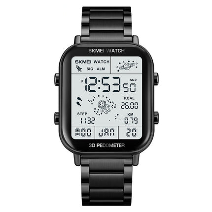 SKMEI 1888 Multifunctional Men 30M Waterproof Sports Stainless Steel Digital Wrist Watch