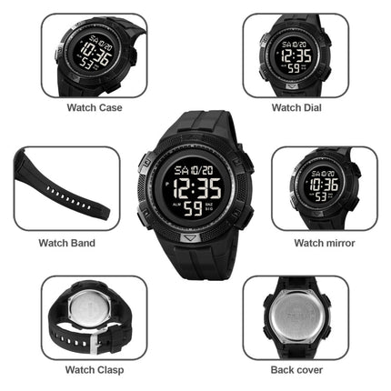 SKMEI 2078 Multifunctional Men 50M Waterproof Sports Fashion Digital Wrist Watch