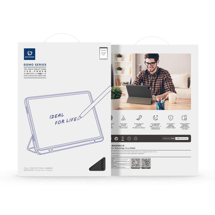 DUX DUCIS Domo Series Magnetic Flip Leather Tablet Case, For Samsung Galaxy Tab A11+ / A9+, For Samsung Galaxy Tab S9 FE / S10 FE, For Samsung Galaxy Tab S10 FE+, For Samsung Galaxy Tab S10+, For Samsung Galaxy Tab S9 FE+, For Samsung Galaxy Tab S10 Ultra