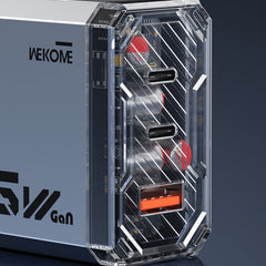 WK WP-U156 Pioneer Series 65W USB+Dual USB-C/Type-C GaN Charger, WP-U156