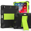 For iPad Pro 12.9 (2018) / (2020) Shockproof Two-Color Silicone Protective Case with Holder, For iPad Pro 12.9 (2018) / (2020)