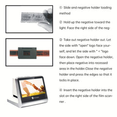 Tonivent TON170 22 Mega Pixels 5 inch HD Screen Film Scanner, TON170 White