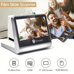 Tonivent TON170 22 Mega Pixels 5 inch HD Screen Film Scanner, TON170 White