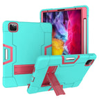 For iPad Pro 12.9 2021 / 2020 / 2019 / Mint Green + Rose Red