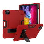 For iPad Pro 12.9 2021 / 2020 / 2019 / Red + Black