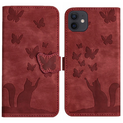 Butterfly Cat Embossing Flip Leather Phone Case, For iPhone 11 Pro Max, For iPhone 11, For iPhone 11 Pro, For iPhone X / XS