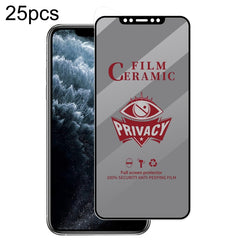 25pcs Full Coverage HD Privacy Ceramic Film, For iPhone 16 Pro Max, For iPhone 16 Pro, For iPhone 16 Plus, For iPhone 16, For iPhone 15 Pro Max, For iPhone 15 Pro, For iPhone 15 Plus, For iPhone 15, For iPhone 13 Pro Max / 14 Plus