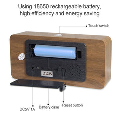 LT-1035 LED Display Digital APP Smart Alarm Clock