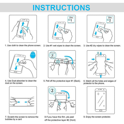 0.26mm 9H 2.5D Tempered Glass Film, For Motorola Moto G8 Power Lite, For Motorola Moto One Fusion Plus, For Vodafone Smart V10