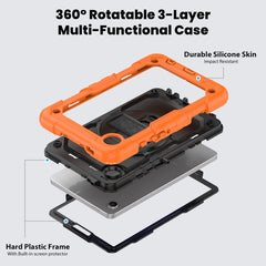 Silicone + PC Tablet Case with Shoulder Strap