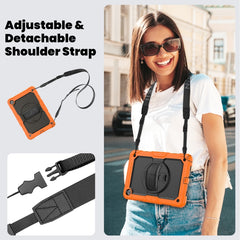 Silicone + PC Tablet Case with Shoulder Strap