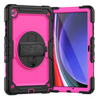 For Samsung Galaxy Tab A9+/Tab A11+ / Black+Rose Red