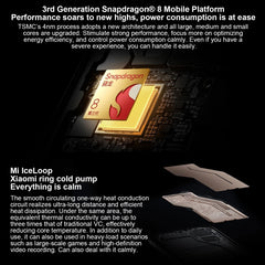 Xiaomi 14 Pro,  6.73 inch Xiaomi HyperOS Snapdragon 8 Gen 3 Octa Core 4nm up to 3.3GHz, NFC, Network: 5G