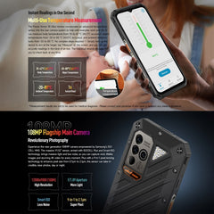 Ulefone Power Armor 18 Ultra Version 5G Thermometer Rugged Phone, Side Fingerprint, 6.58 inch Android 13 MediaTek Dimensity 7050 Octa Core up to 2.6GHz, Network: 5G, NFC, OTG, Power Armor 18 Ultra Version