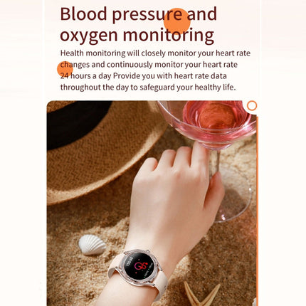 V66 1.28inch BT5.0 Smart Watch Support Heart Rate/ Sleep Detection, Silicone Strap