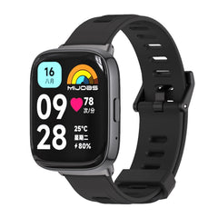 Mijobs Flat Hole Breathable TPU Watch Band, For Redmi Watch 3 Lite / Watch 3 Active