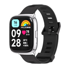 Mijobs Flat Hole Breathable TPU Watch Band, For Redmi Watch 3 Lite / Watch 3 Active