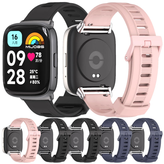 Mijobs Flat Hole Breathable TPU Watch Band, For Redmi Watch 3 Lite / Watch 3 Active