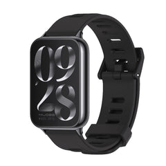 Mijobs Flat Hole Breathable Silicone Watch Band, For Xiaomi Smart Band 9 Pro / 8 Pro