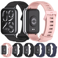 Mijobs Flat Hole Breathable Silicone Watch Band, For Xiaomi Smart Band 9 Pro / 8 Pro