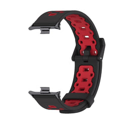 Mijobs Square Hole Breathable Silicone Watch Band, For Xiaomi Smart Band 9 Pro / 8 Pro