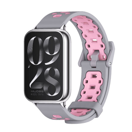 Mijobs Square Hole Breathable Silicone Watch Band