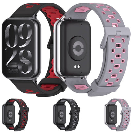 Mijobs Square Hole Breathable Silicone Watch Band