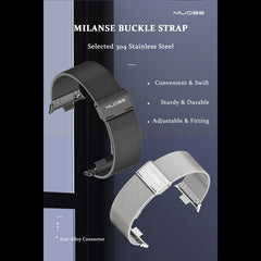 Mijobs Milan Magnetic Stainless Steel Watch Band, For Xiaomi Smart Band 9 Pro / 8 Pro