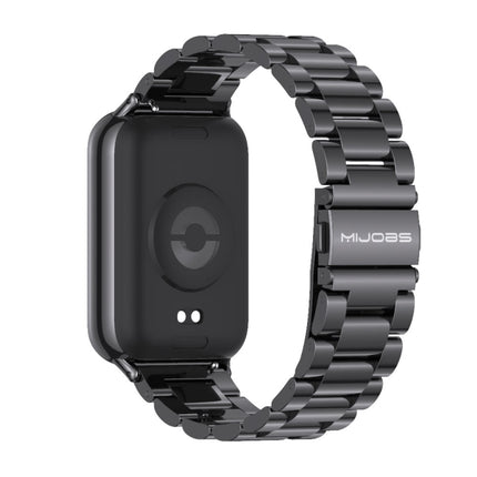 Mijobs Three Beads Stainless Steel Watch Band, For Xiaomi Band 10 Pro / Redmi Watch 6 / 5