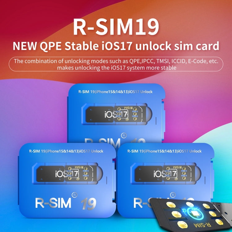 R-SIM 19 Turns Locked Phone Into Unlocked iOS17 System Universal 5G Unlocking Card, R-SIM 19